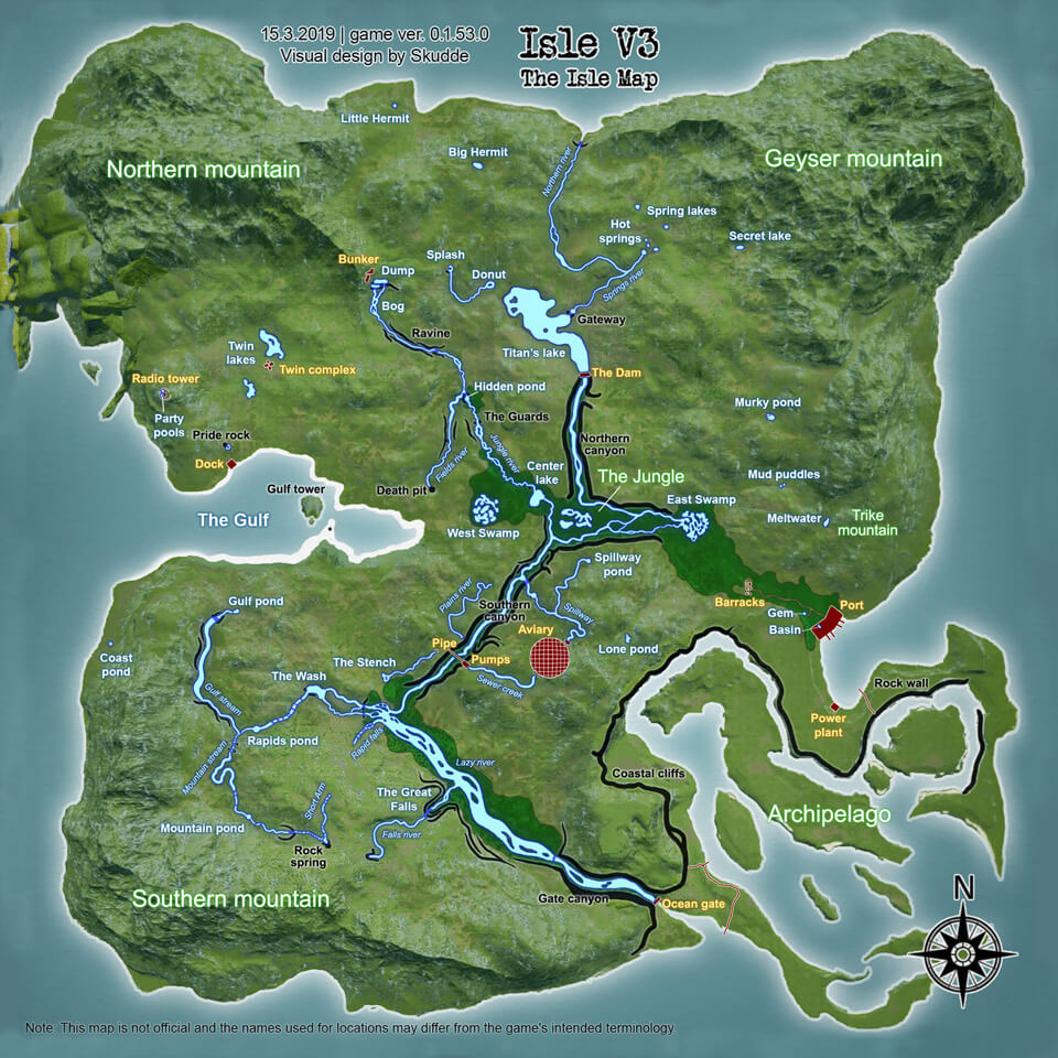 The Isle Info Isle V3 Map